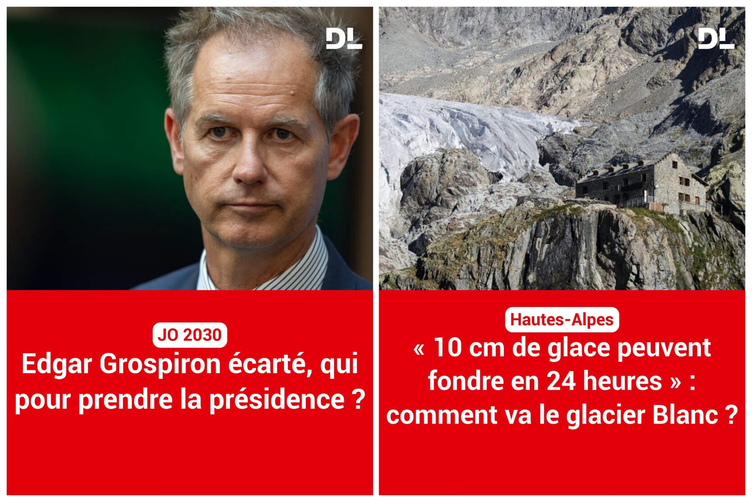 Jeux olympiques d'hiver 2030, glacier et changement climatique dans les Alpes