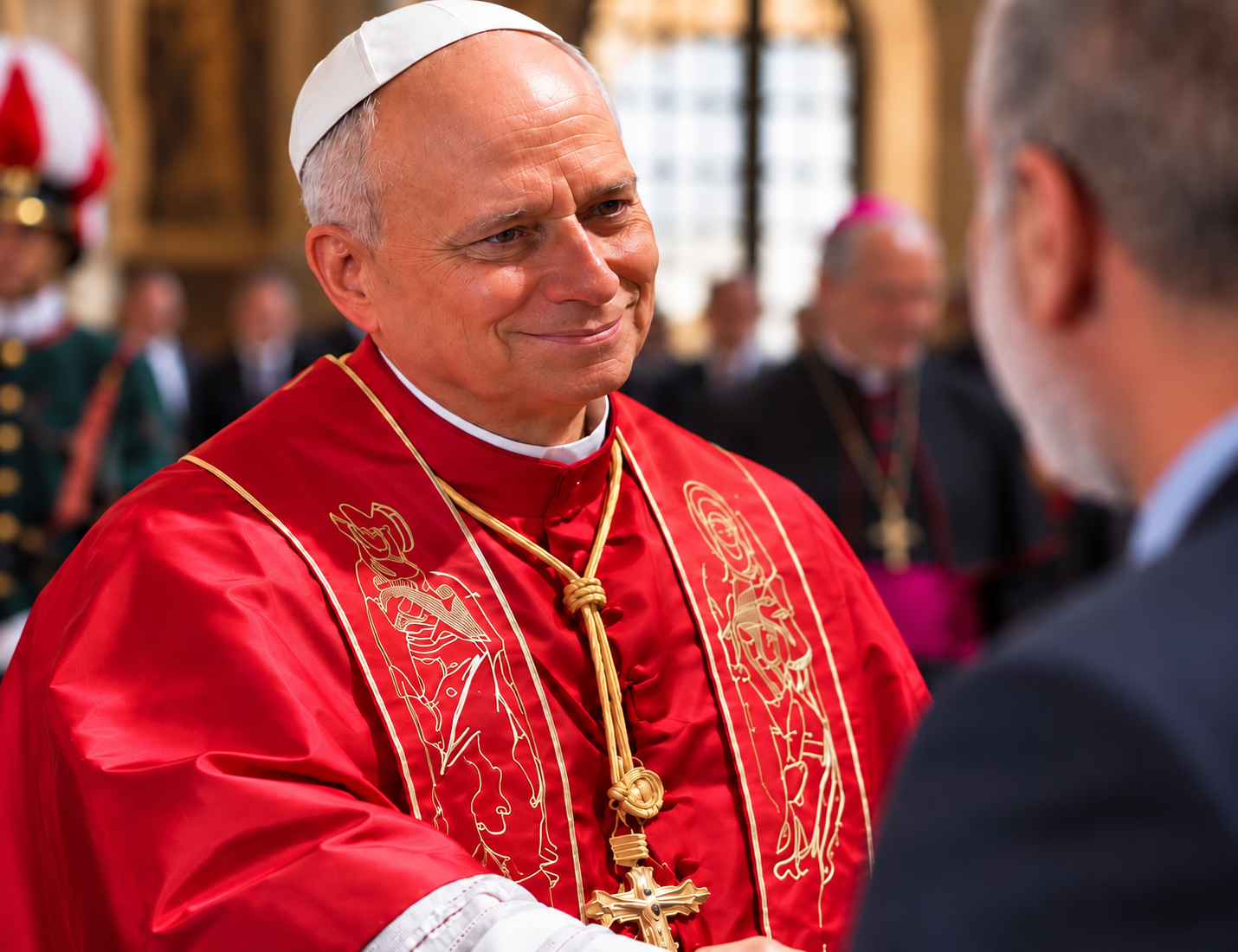 Le pape L&eacute;on XIV, sa visite en France et &agrave; Saint-Marin