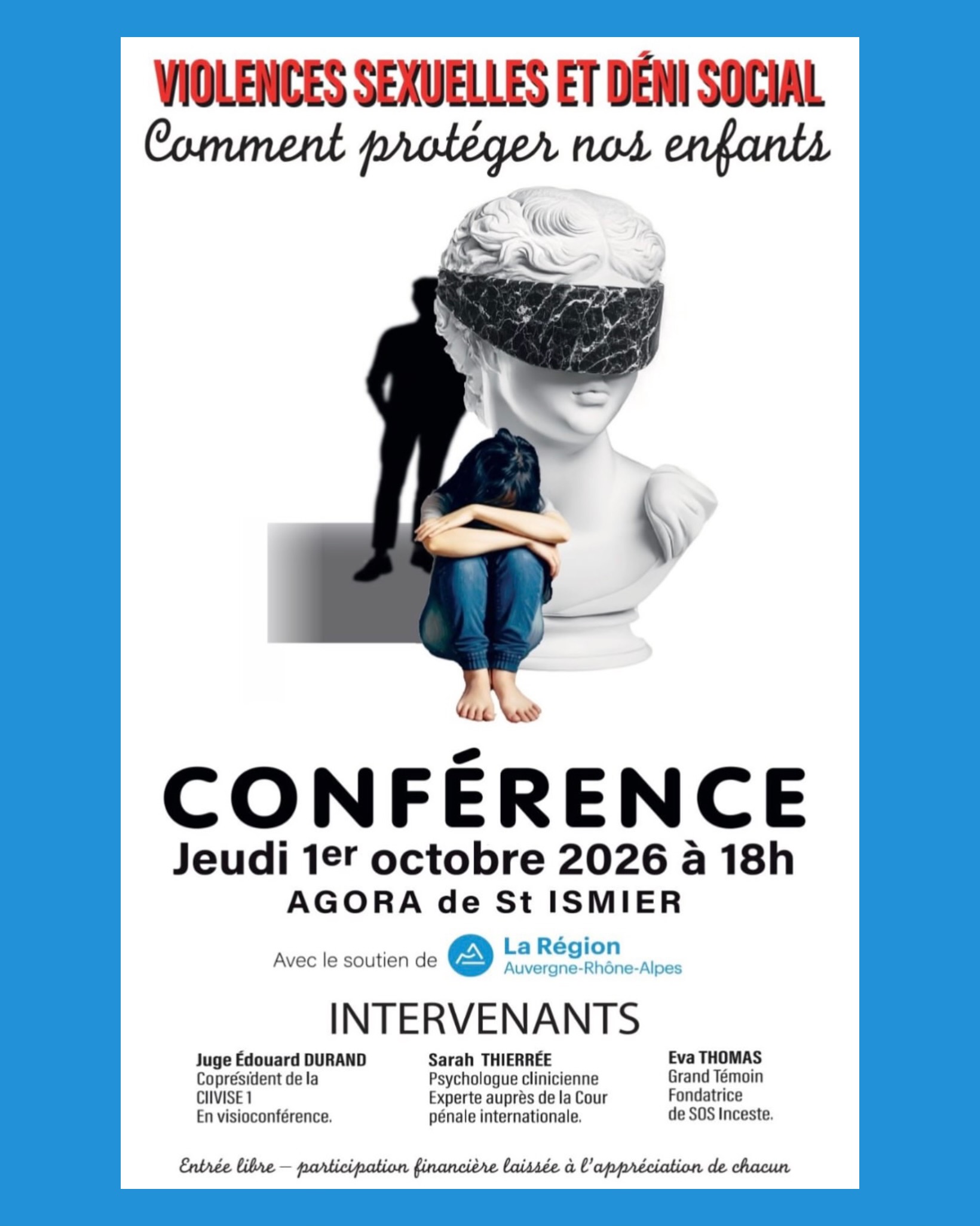 Conf&eacute;rence sur les violences sexuelles et le d&eacute;ni social soutenue par la R&eacute;gion Auvergne-Rh&ocirc;ne-Alpes